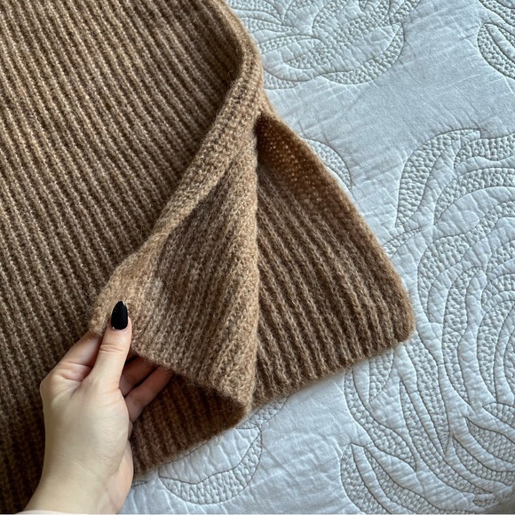 Eleven Six - Beth Baby Alpaca-blend Balloon Sleeve Sweater Dress - Camel - Picture 9 of 12